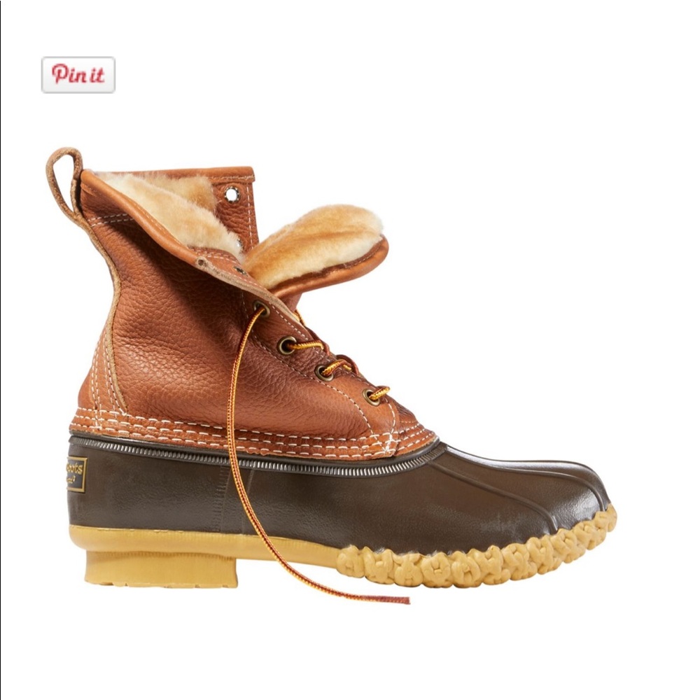 L.L.Bean Women’s Bean Boots 8” Shearling-Lined